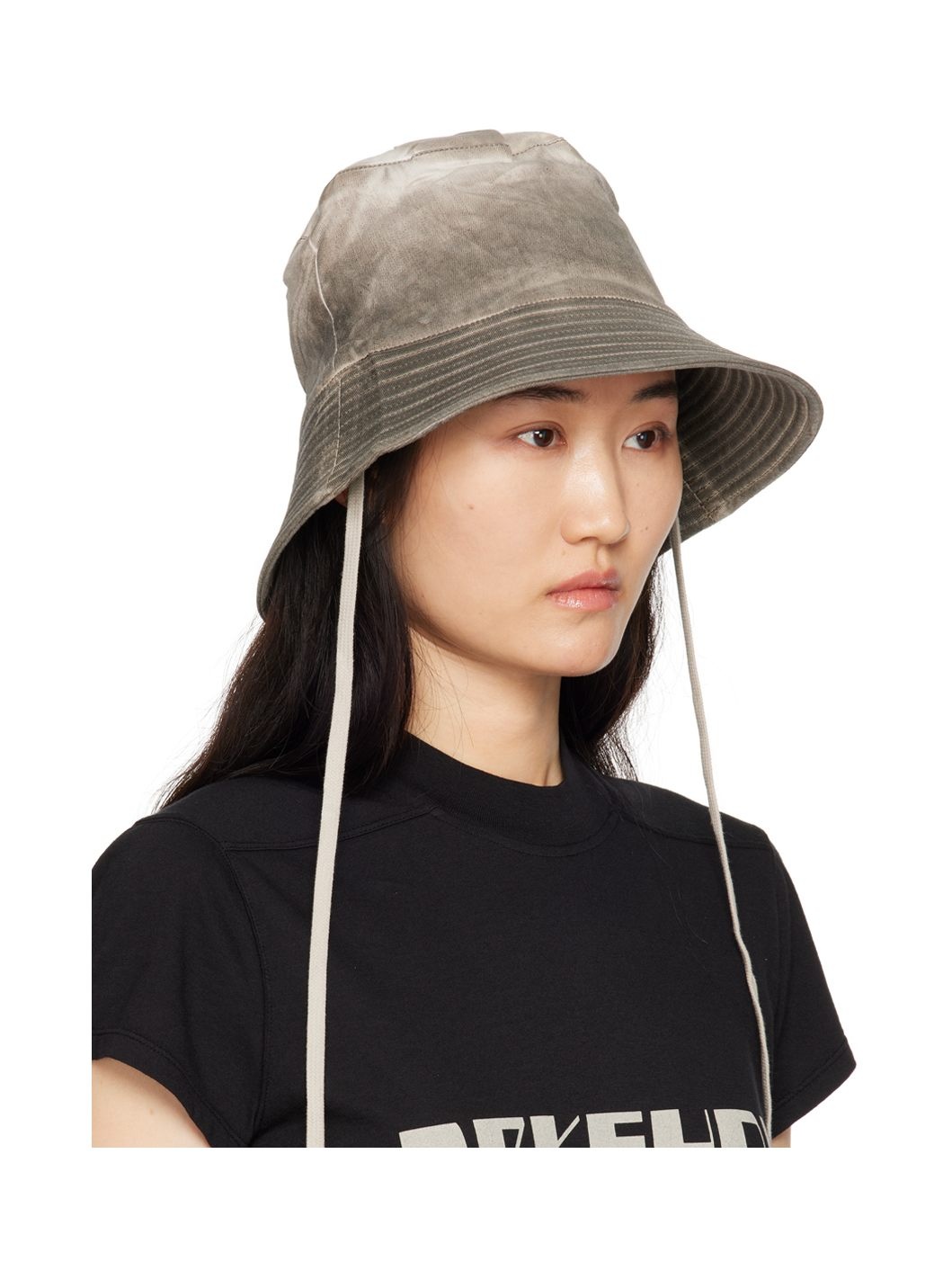 Gray Foil Stretch Denim Gilligan Hat - 2