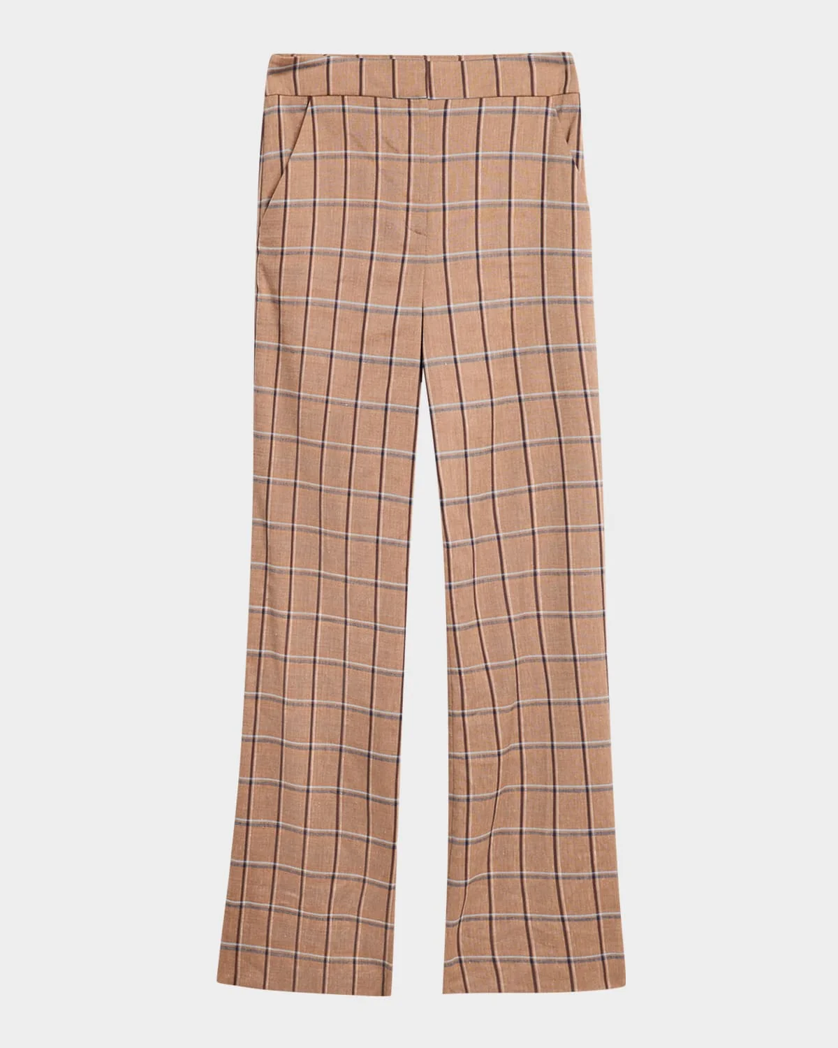 Tonelli Plaid Wide-Leg Pants - 1