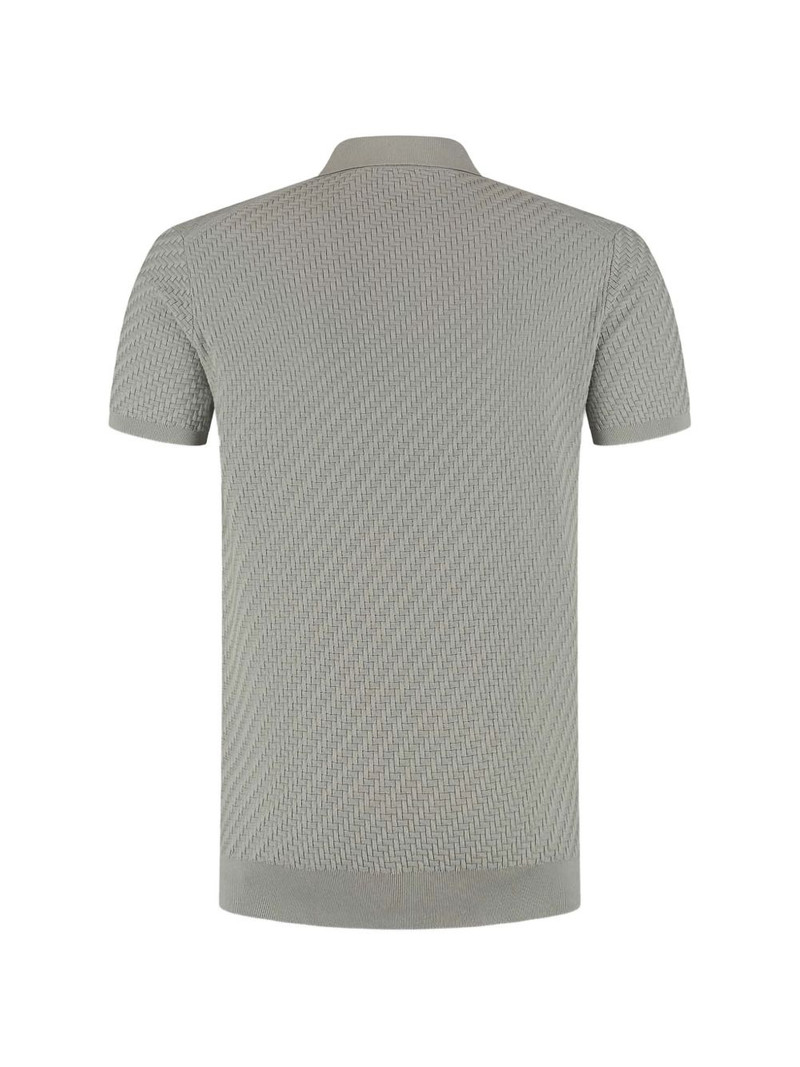 Brioni short sleeve knit polo shirt outlook