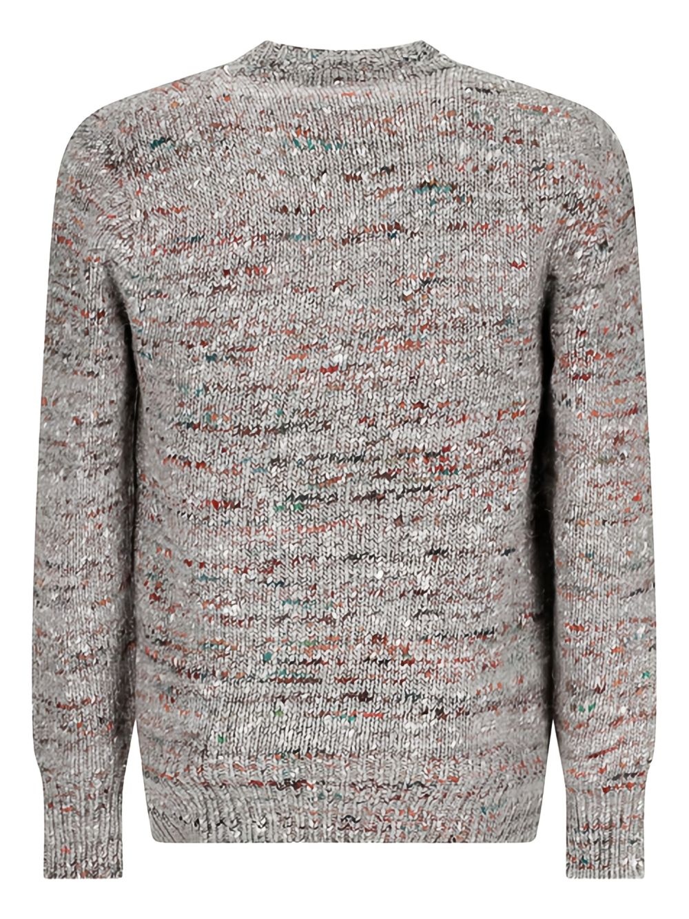 speckled crew-neck sweater - 2
