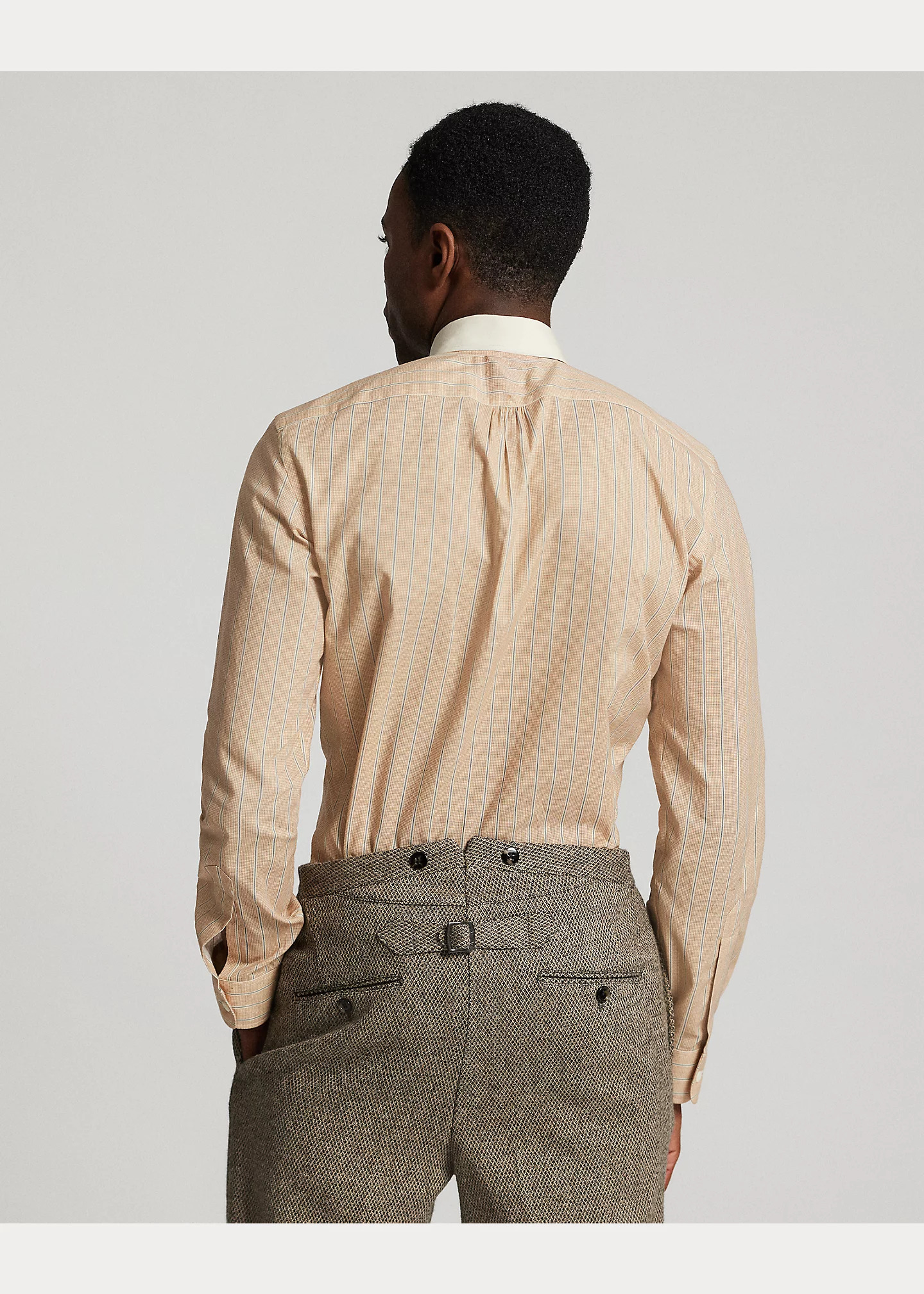 Slim Fit Stripe-Print Woven Shirt - 4