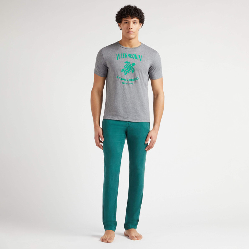 Vilebrequin Men Cotton T-shirt Embossed logo outlook