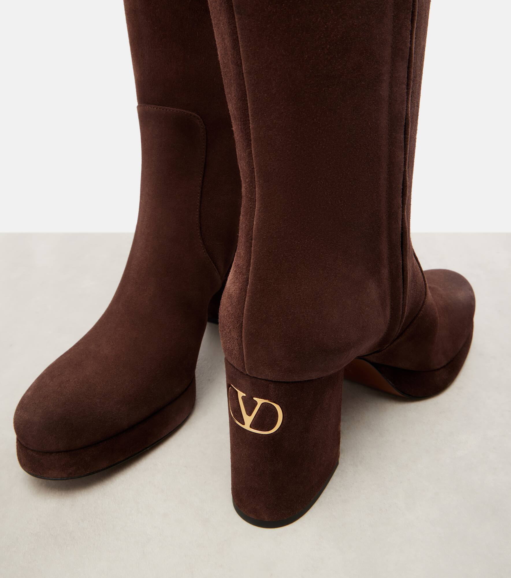 Fawcette 80 suede platform knee-high boots - 5