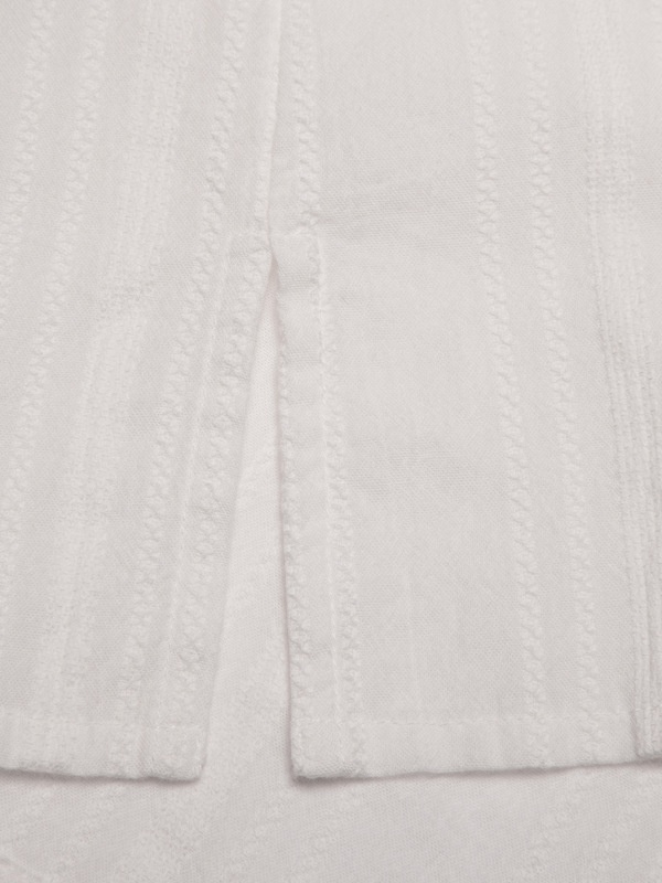 Edith Striped Dobby Blouse Offwhite - 6