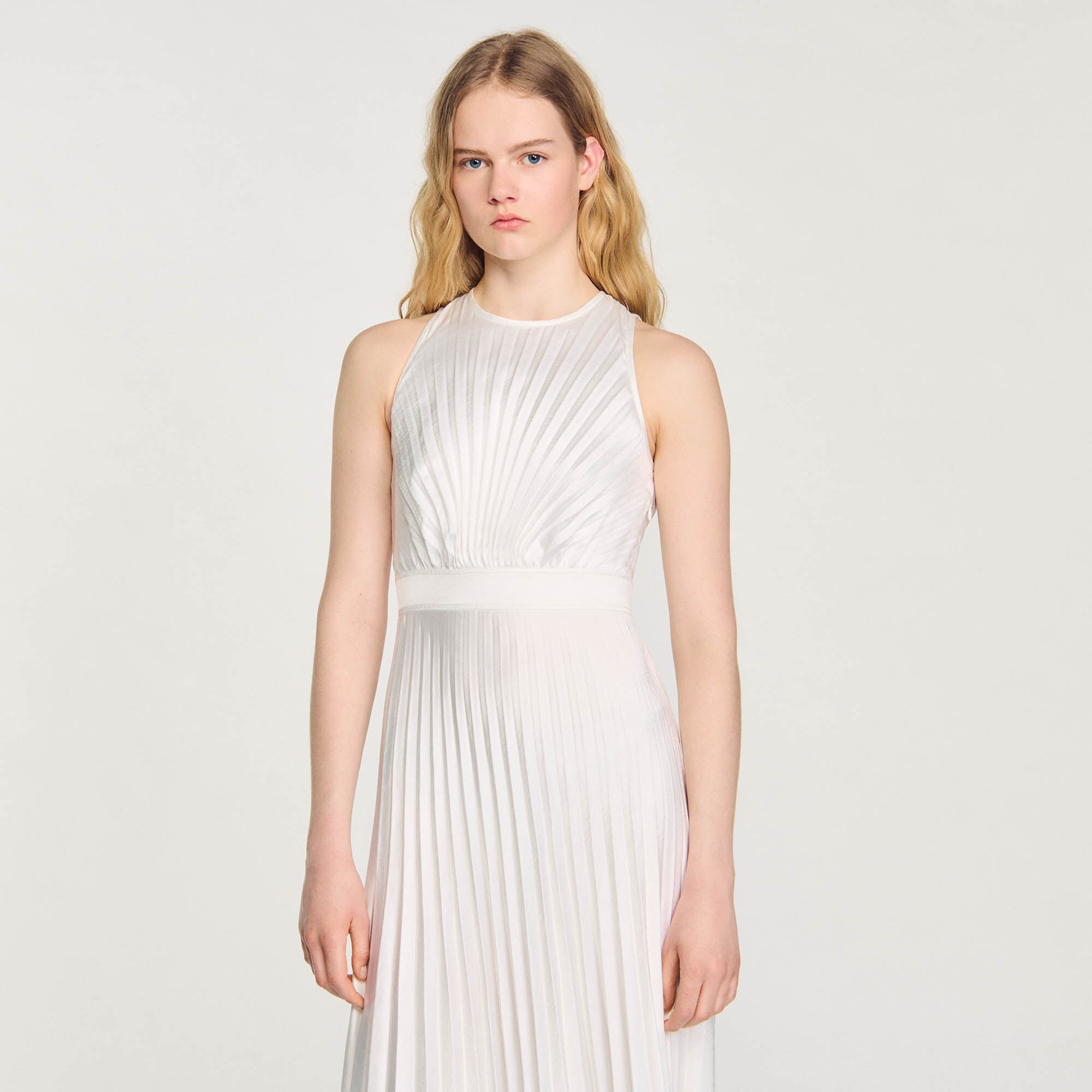 PLEATED MAXI DRESS - 5