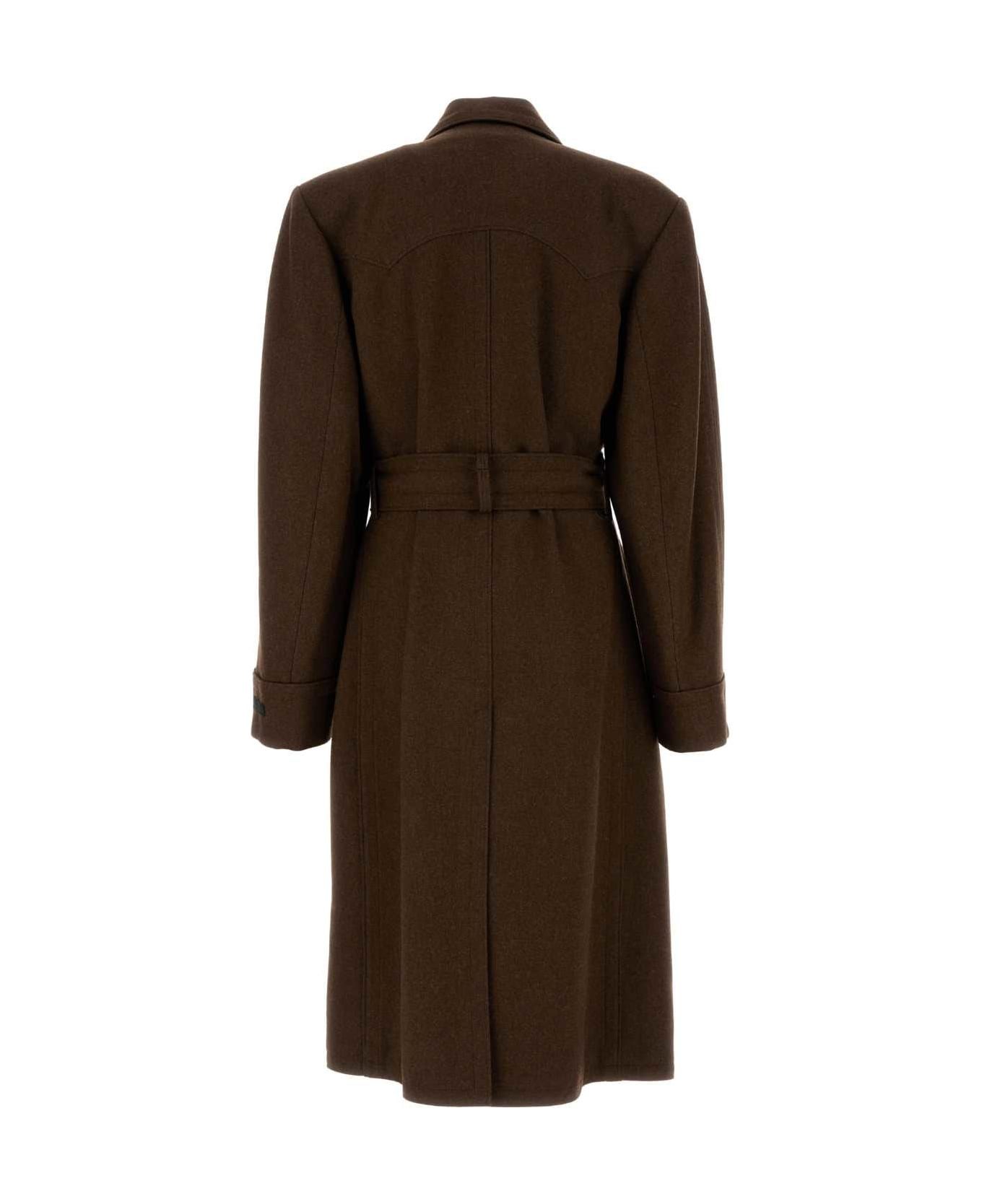 Brown Wool Coat - 2