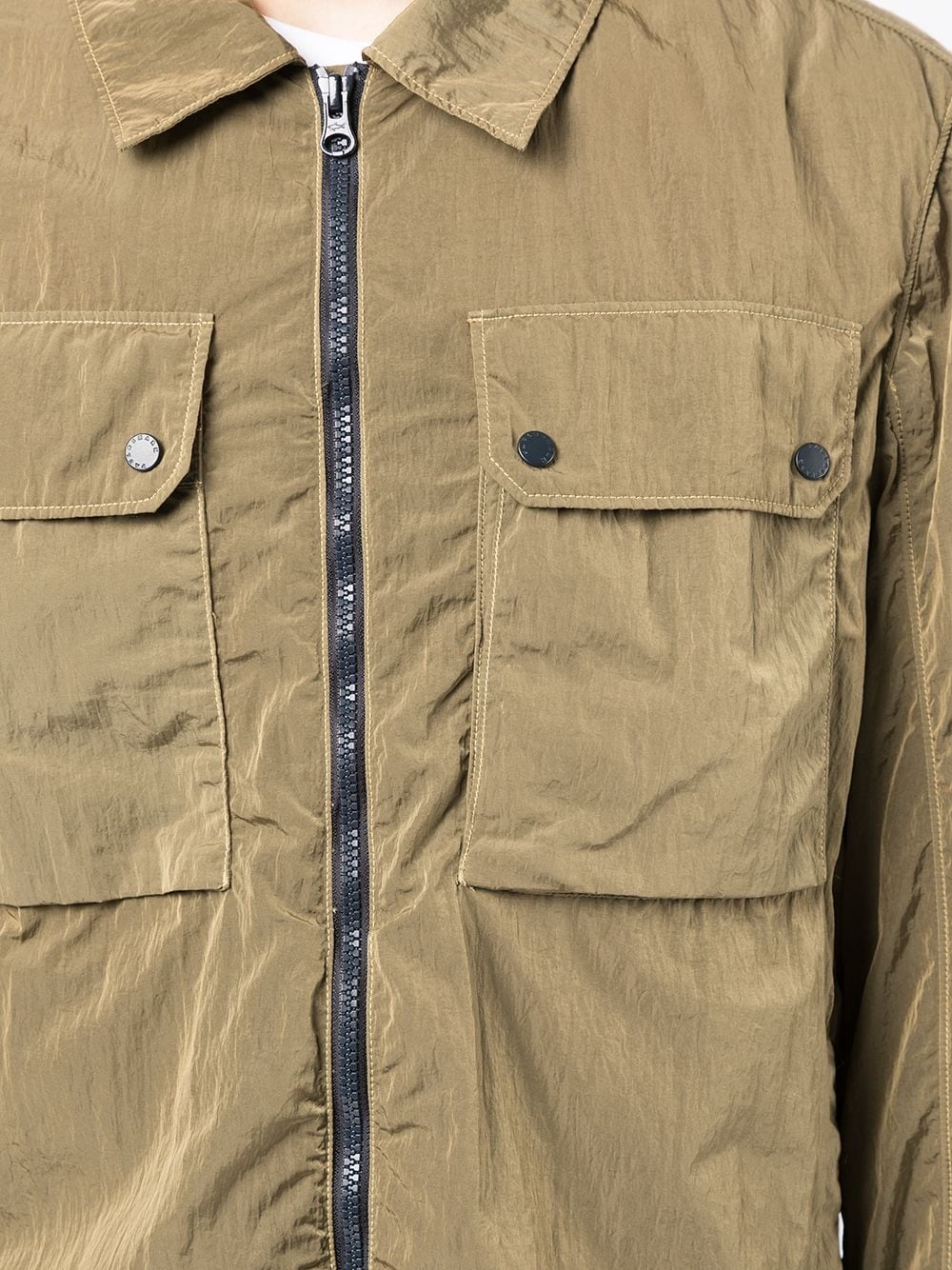 cargo-pocket shirt jacket - 5