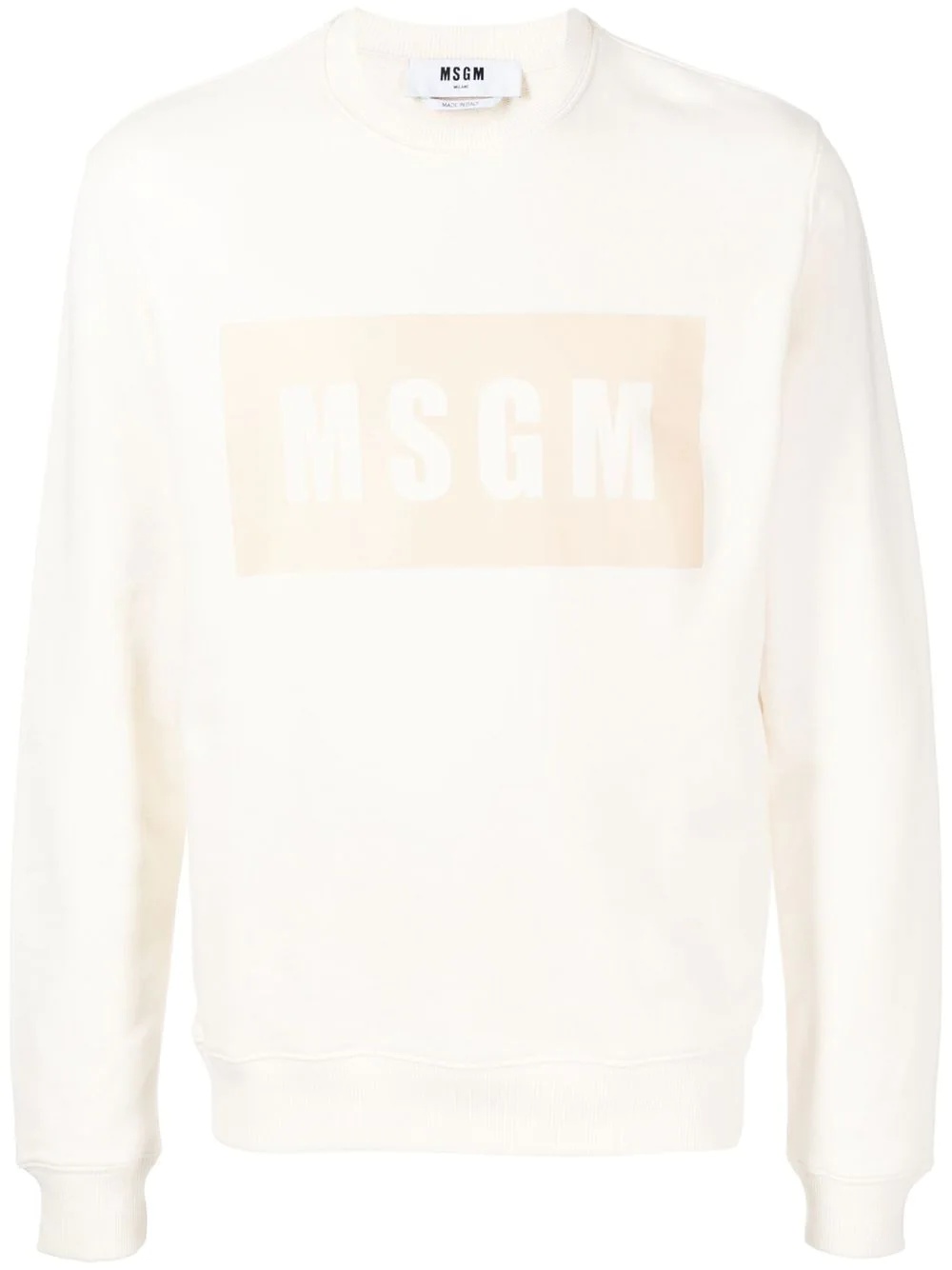 logo print sweatshirt - 1