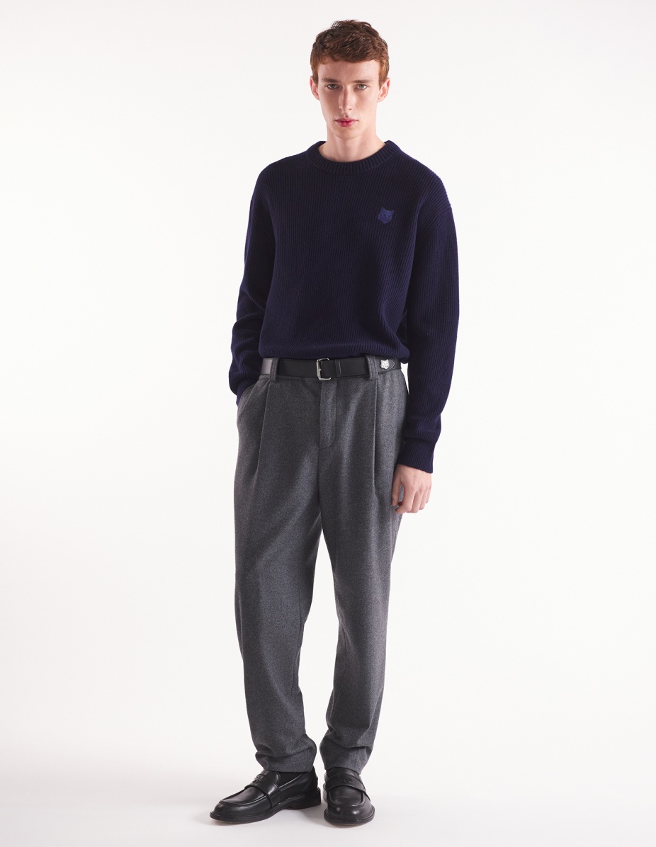 BOLD FOX HEAD PATCH COMFORT RIBBED JUMPER - 2