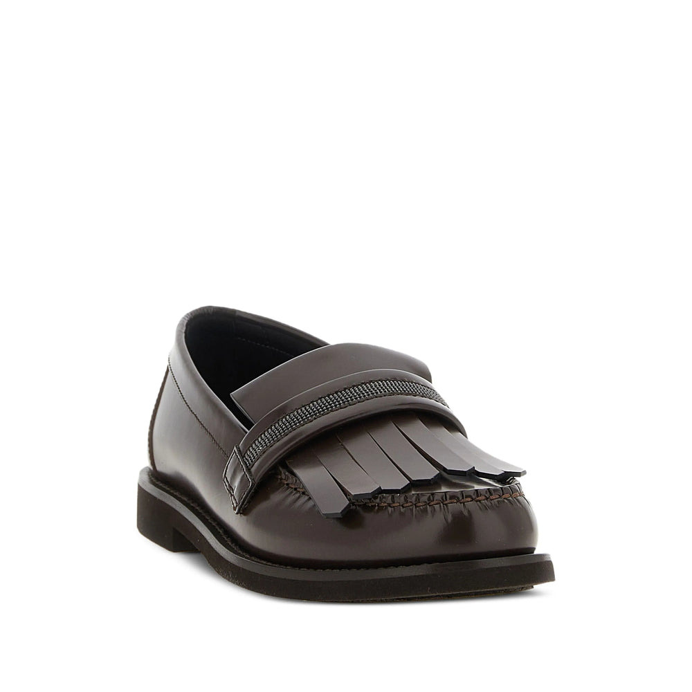 Brunello Cucinelli Brown Loafers Women - 4