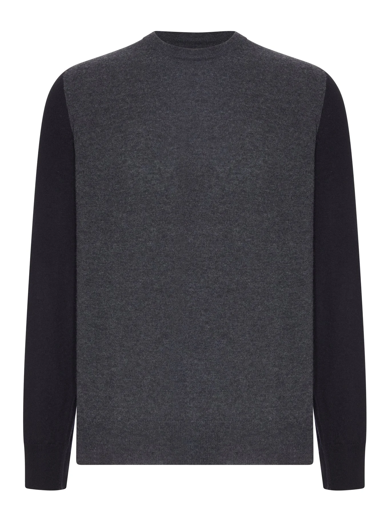 COLOR-BLOCK CREW-NECK SWEATER - 1
