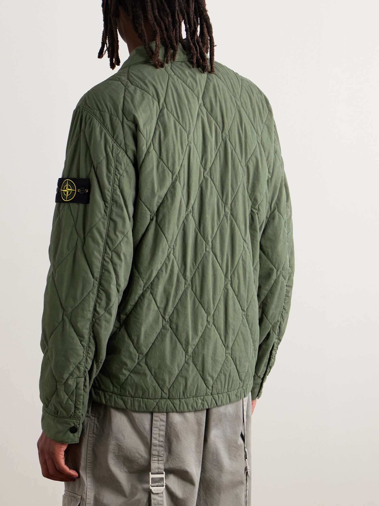 Logo-Appliquèd Quilted Cotton-Blend Jacket - 4