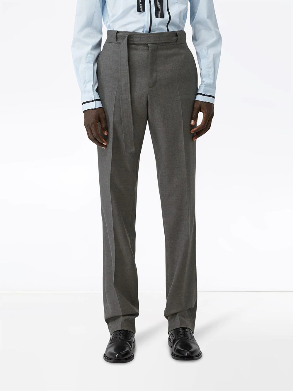 belted tailored trousers - 3