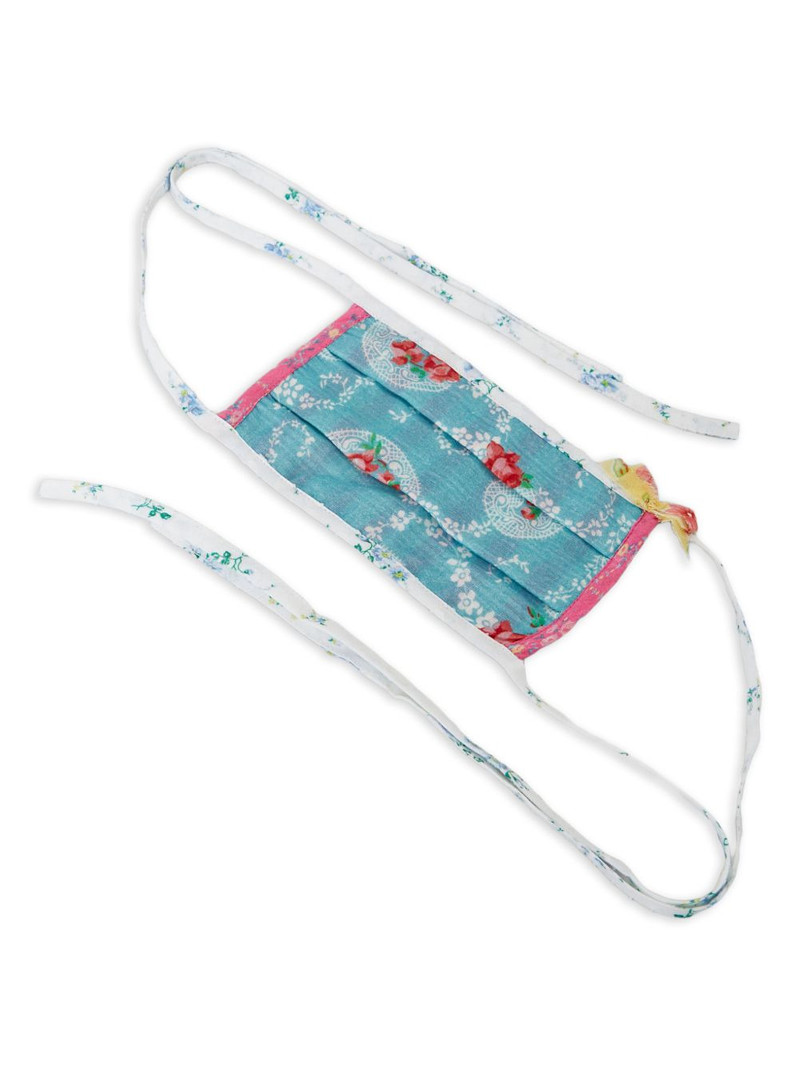 floral-print face mask 1