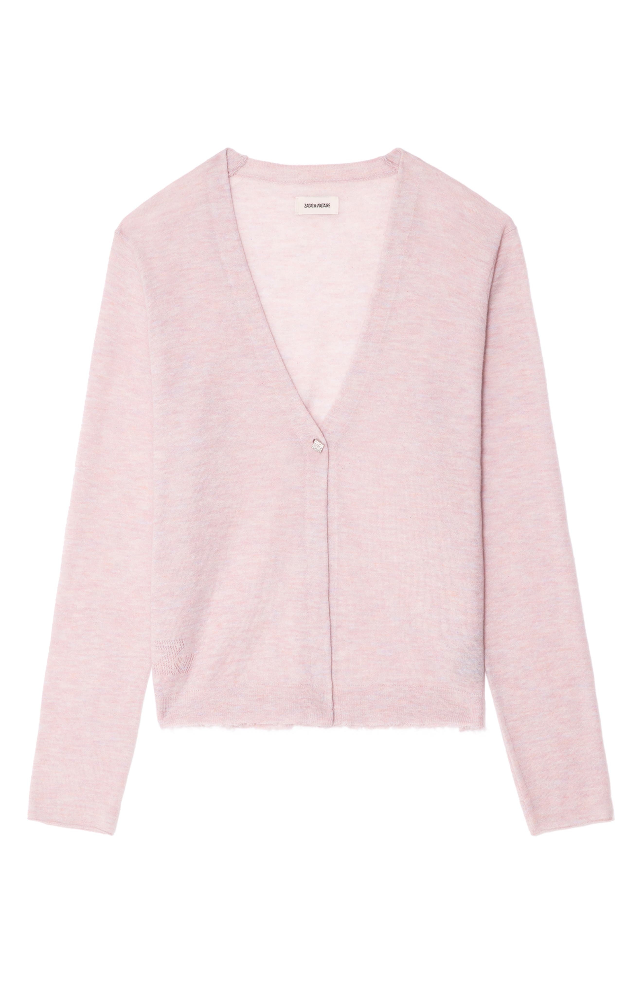 Zadig & Voltaire Manylla Cashmere Cardigan in Bebe at Nordstrom - 5