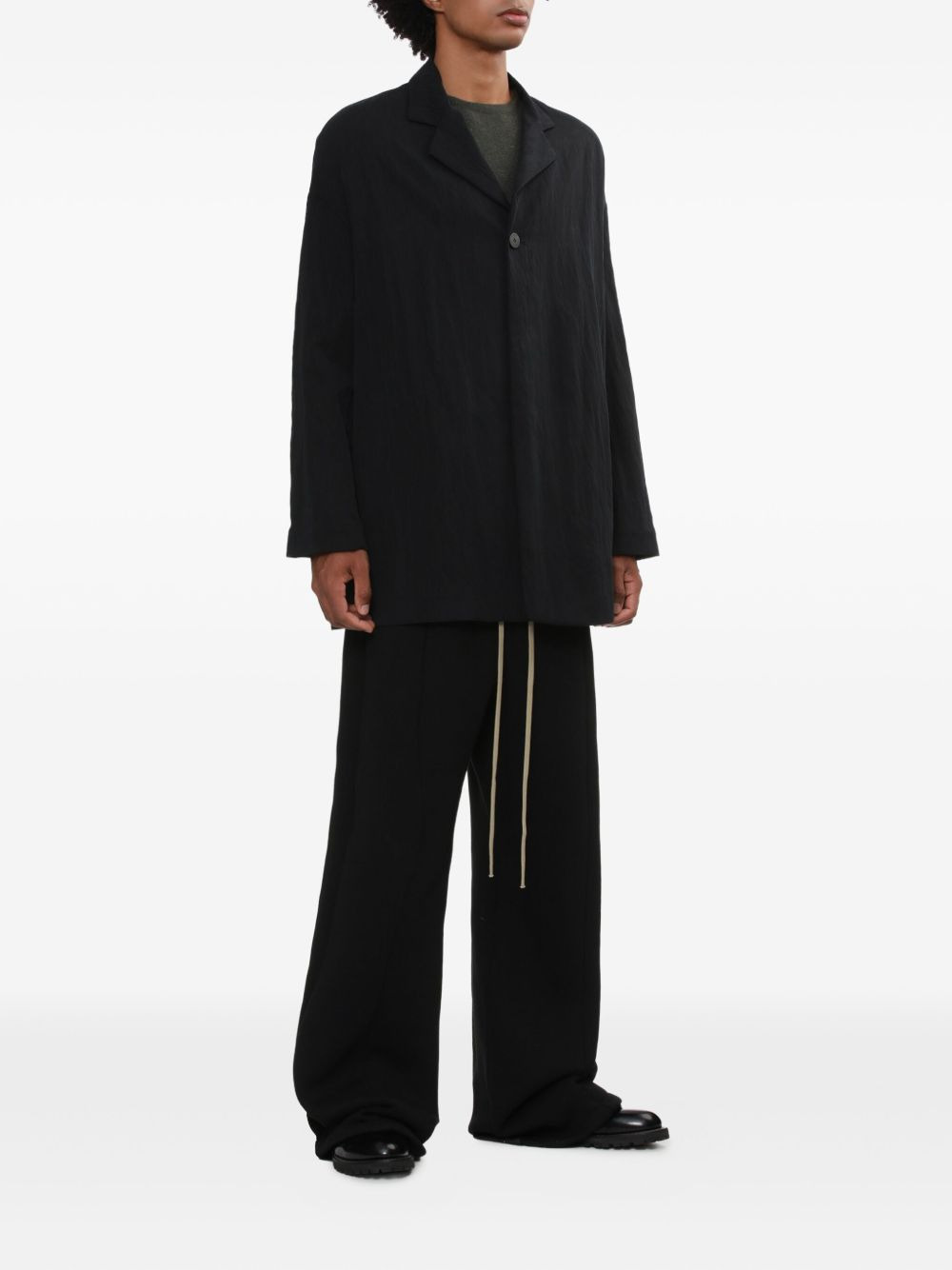 single-button lapels jacket - 2
