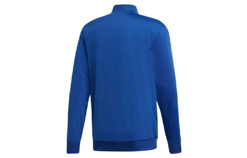 adidas adidas Stand Collar Stripe Windproof Sports Jacket Blue DU0449 outlook