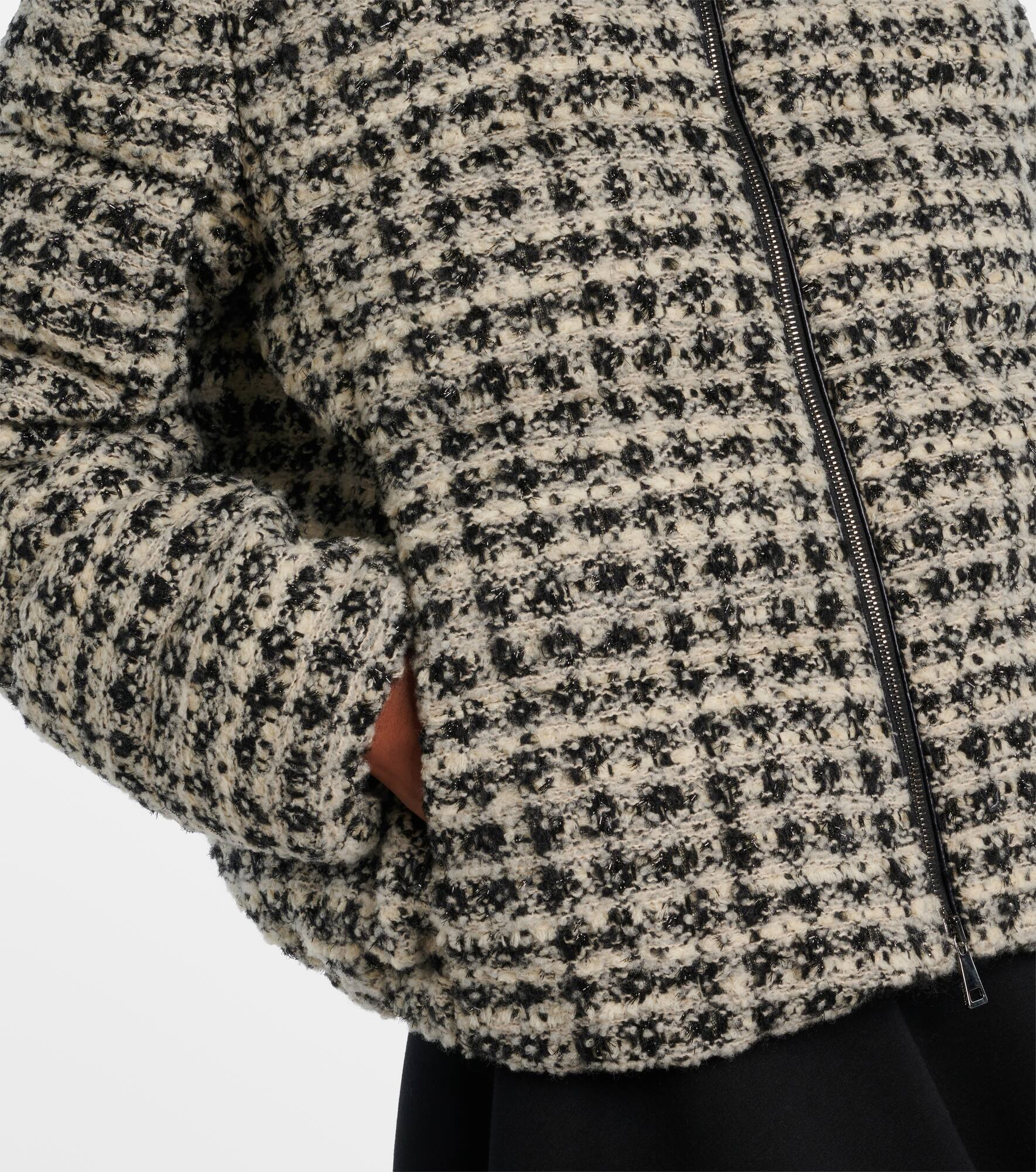 Andronne checked tweed down jacket - 5