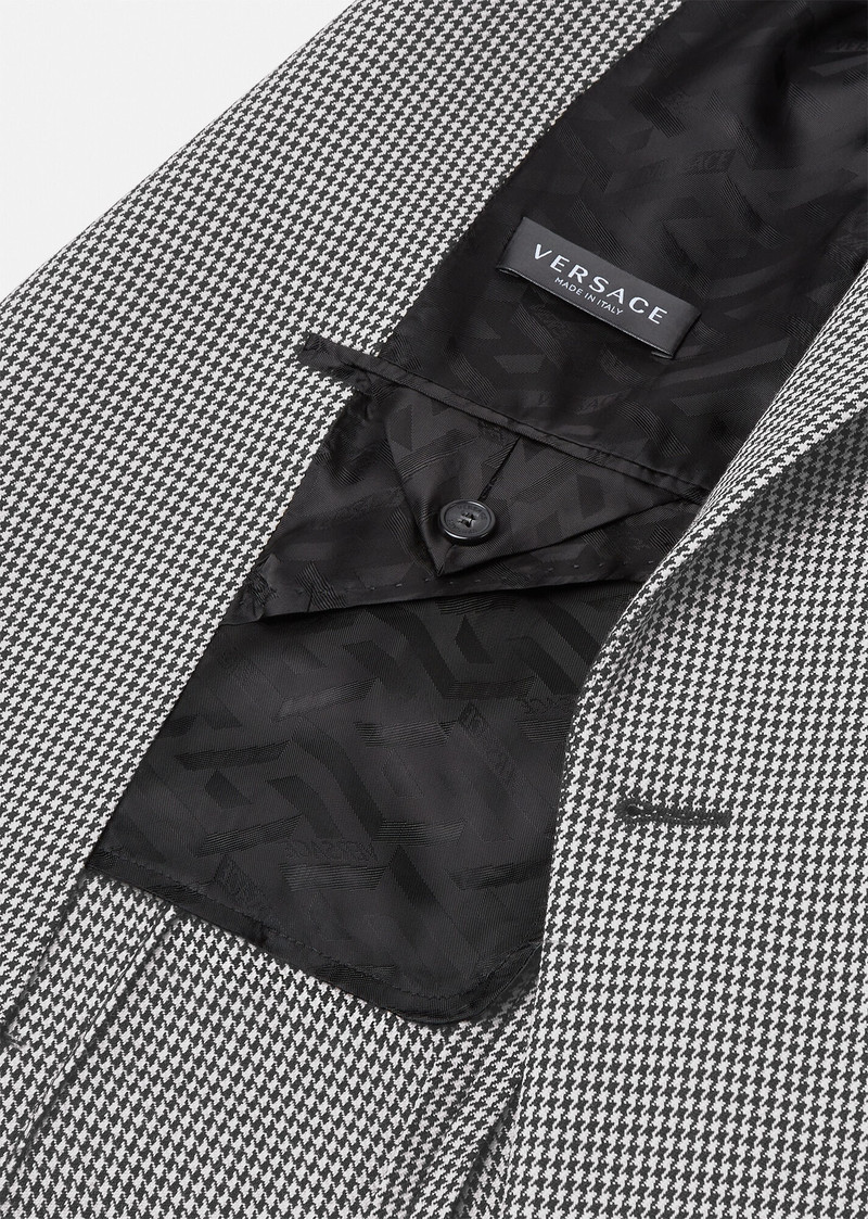 Varsity Logo Houndstooth Blazer 5
