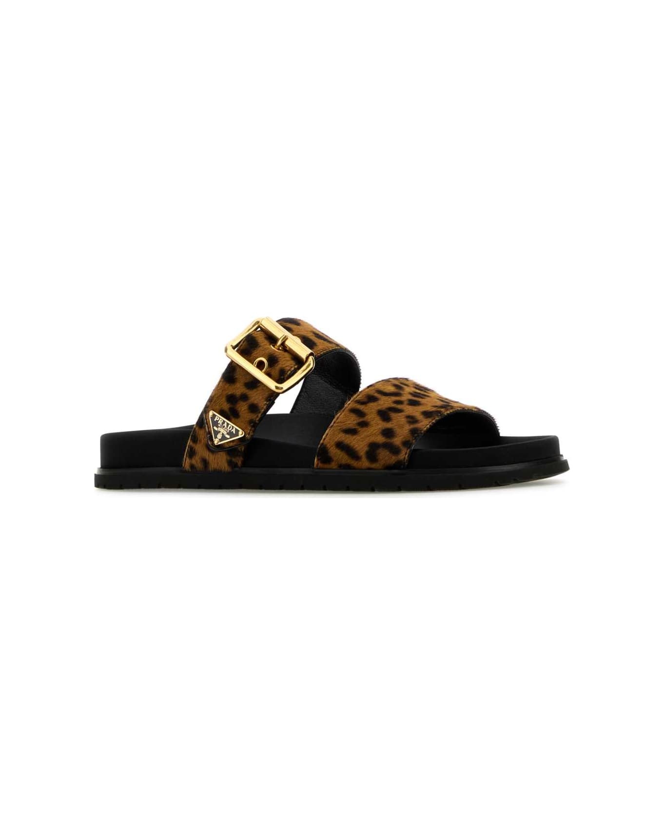 Printed Calf Hair Slippers - 2