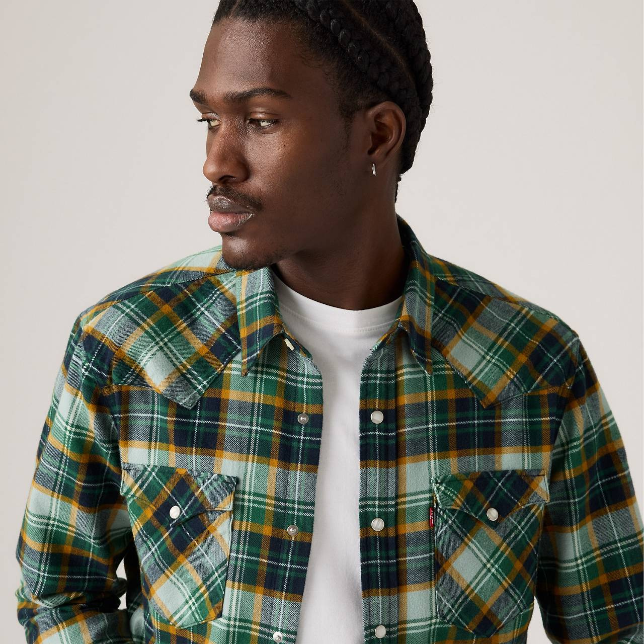 CLASSIC STANDARD FIT WESTERN SHIRT - 5