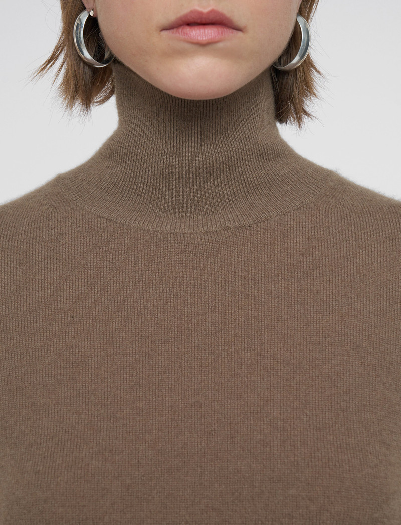 Light Pure Cashmere High Neck Jumper 5