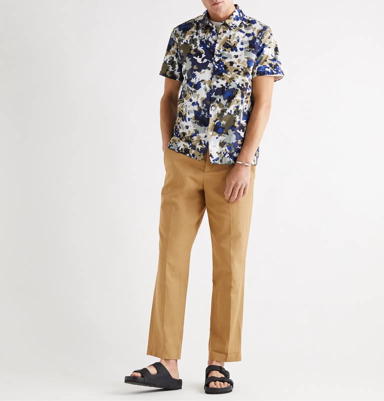 Raphael Slim-Fit Cotton and Linen-Blend Twill Chinos - 7