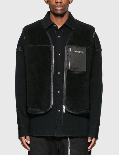 MASTERMIND WORLD Stretch Denim Shirt With Vest outlook