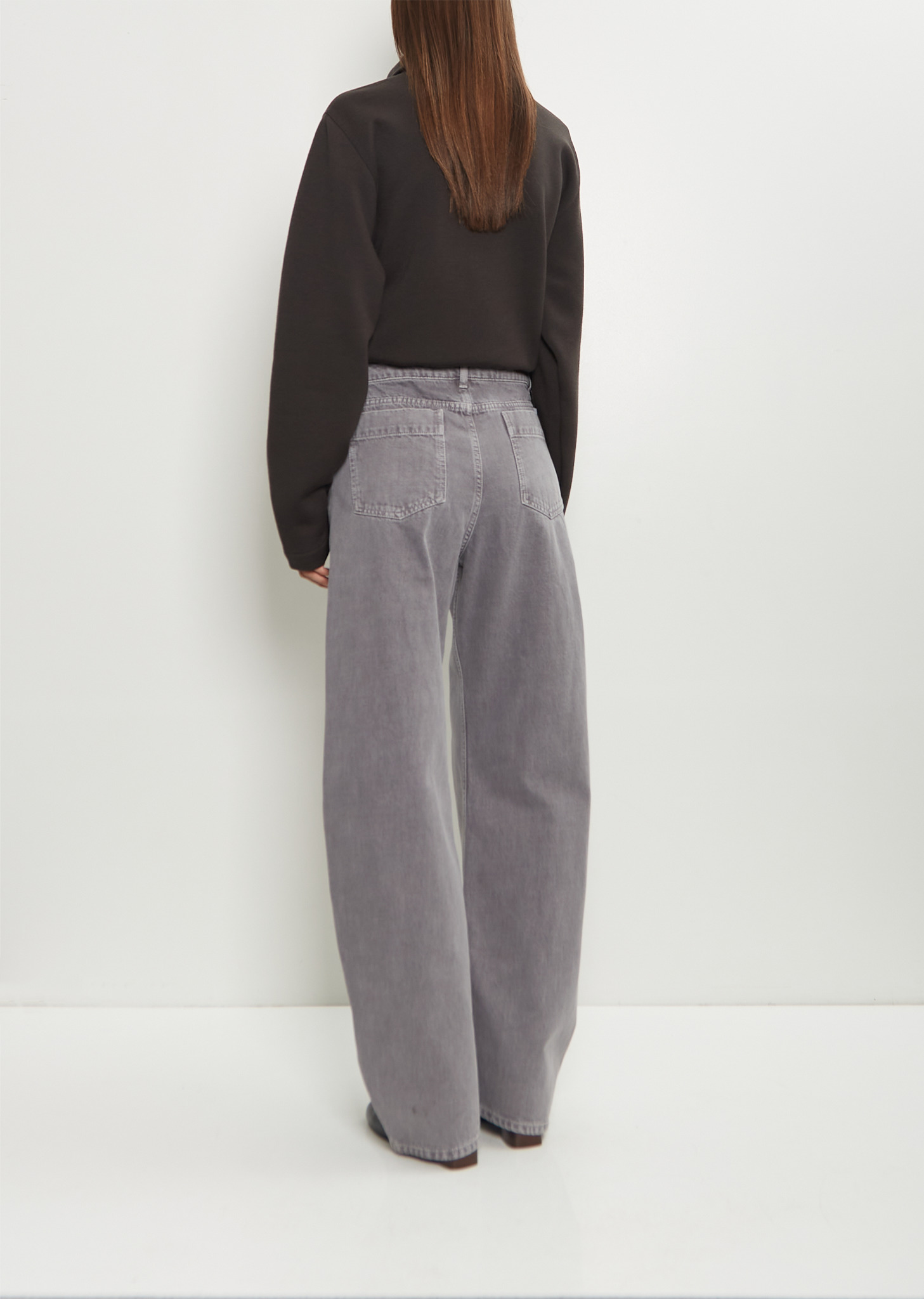 High Waisted Curved Pants - 3