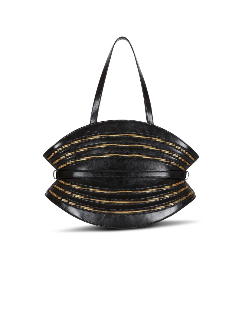 Medium Shuffle Zips bag in calfskin leather 4
