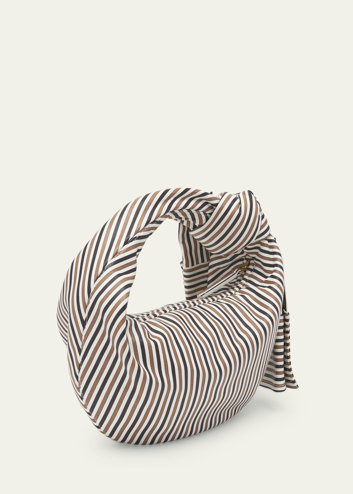 Jodie Mini Shirt Stripe-Print Top-Handle Bag - 3