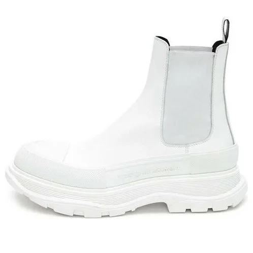 (WMNS) Alexander McQueen Tread Slick Ankle Boot 'White' 634617WHZ619071 - 1