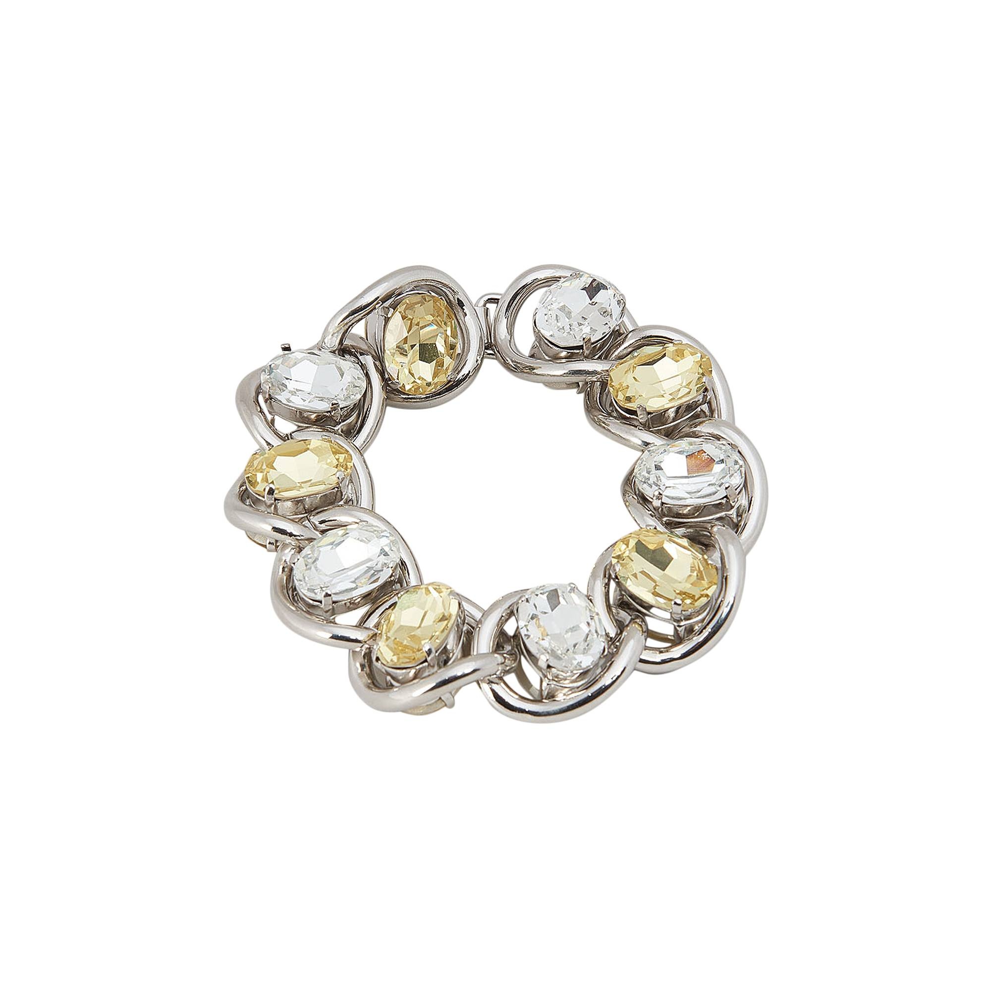Marni Oyster Bracelet With Glass Stones 'Celery/Glass' - 1