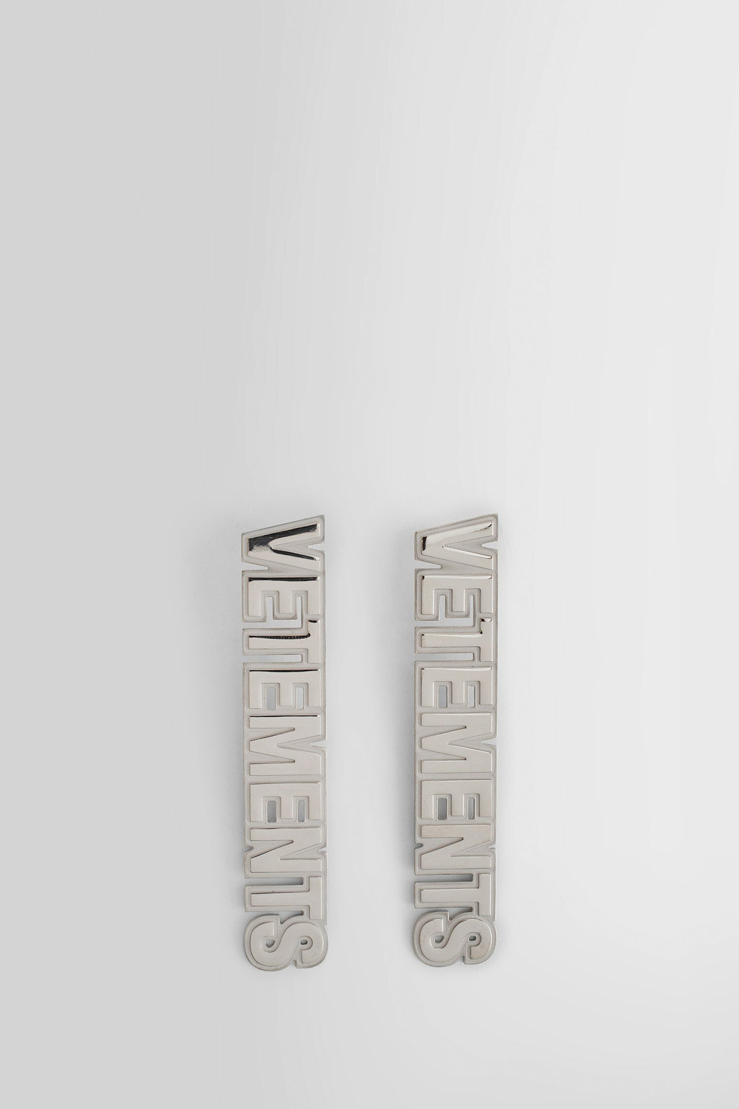 VETEMENTS UNISEX SILVER EARRINGS - 1