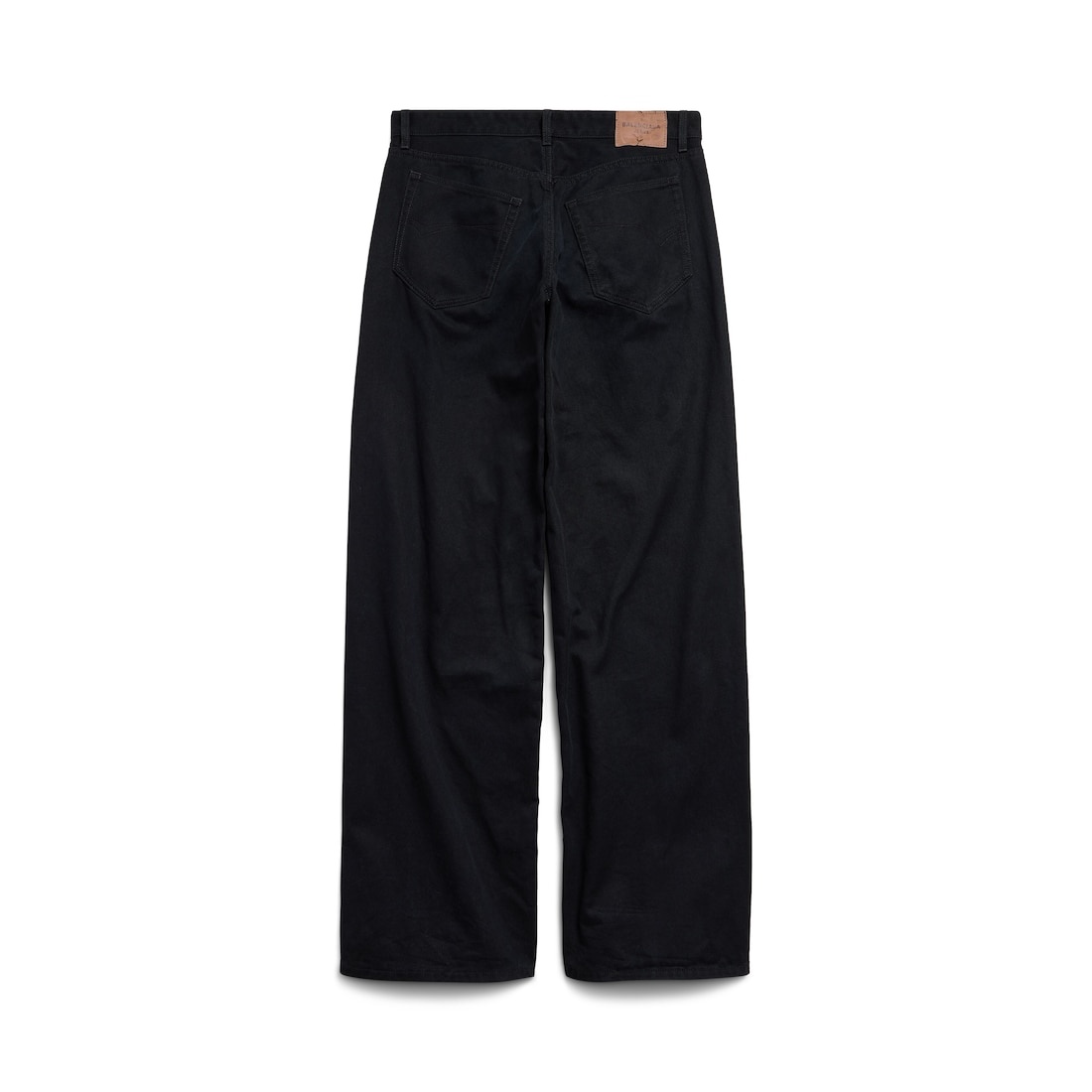 Women's Wide Leg Baggy Pants in Black - 6