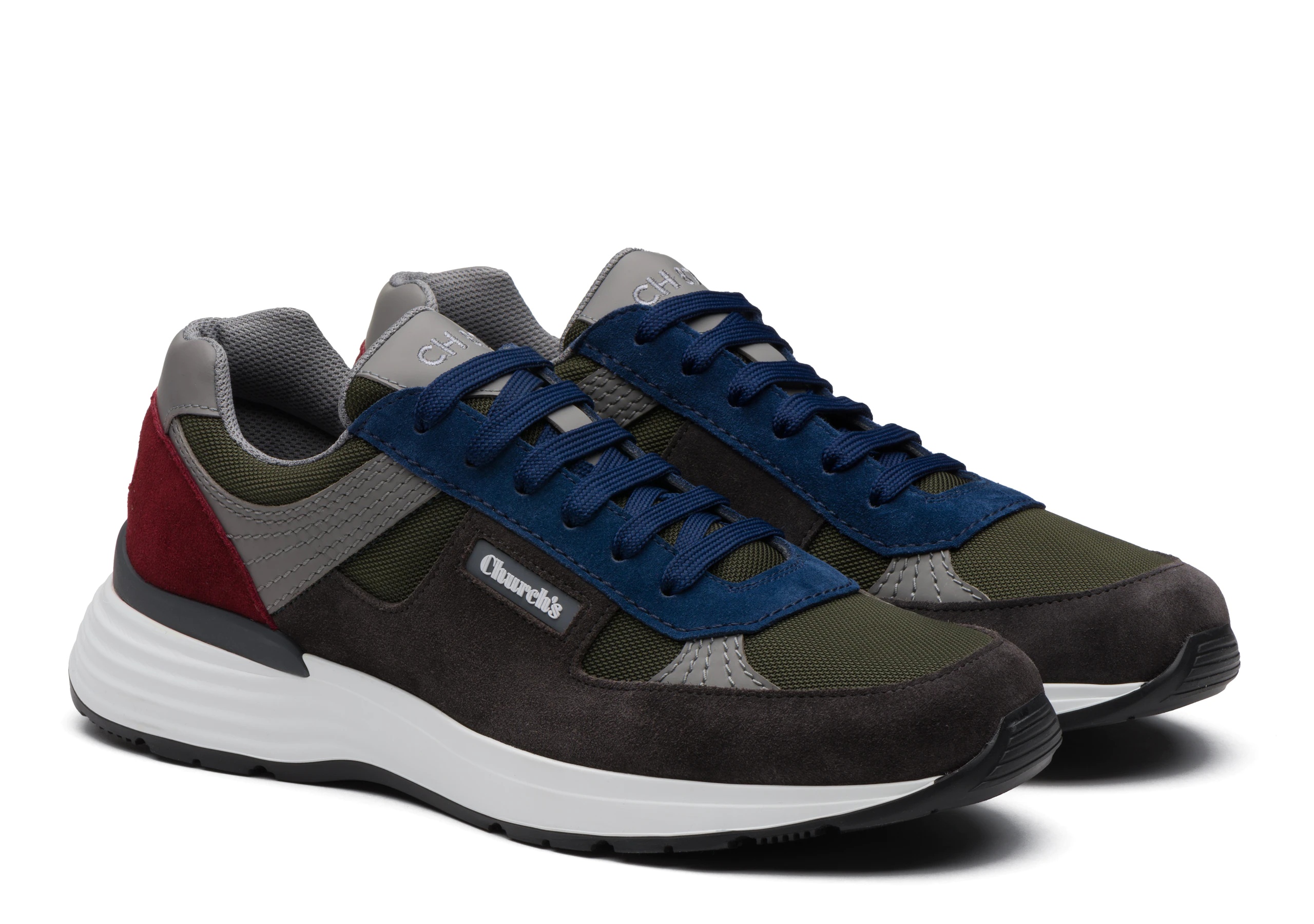Ch873
Suede &  Mesh Retro Sneaker Multicolor - 2