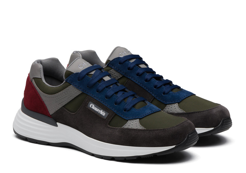 Church's Ch873
Suede &  Mesh Retro Sneaker Multicolor outlook