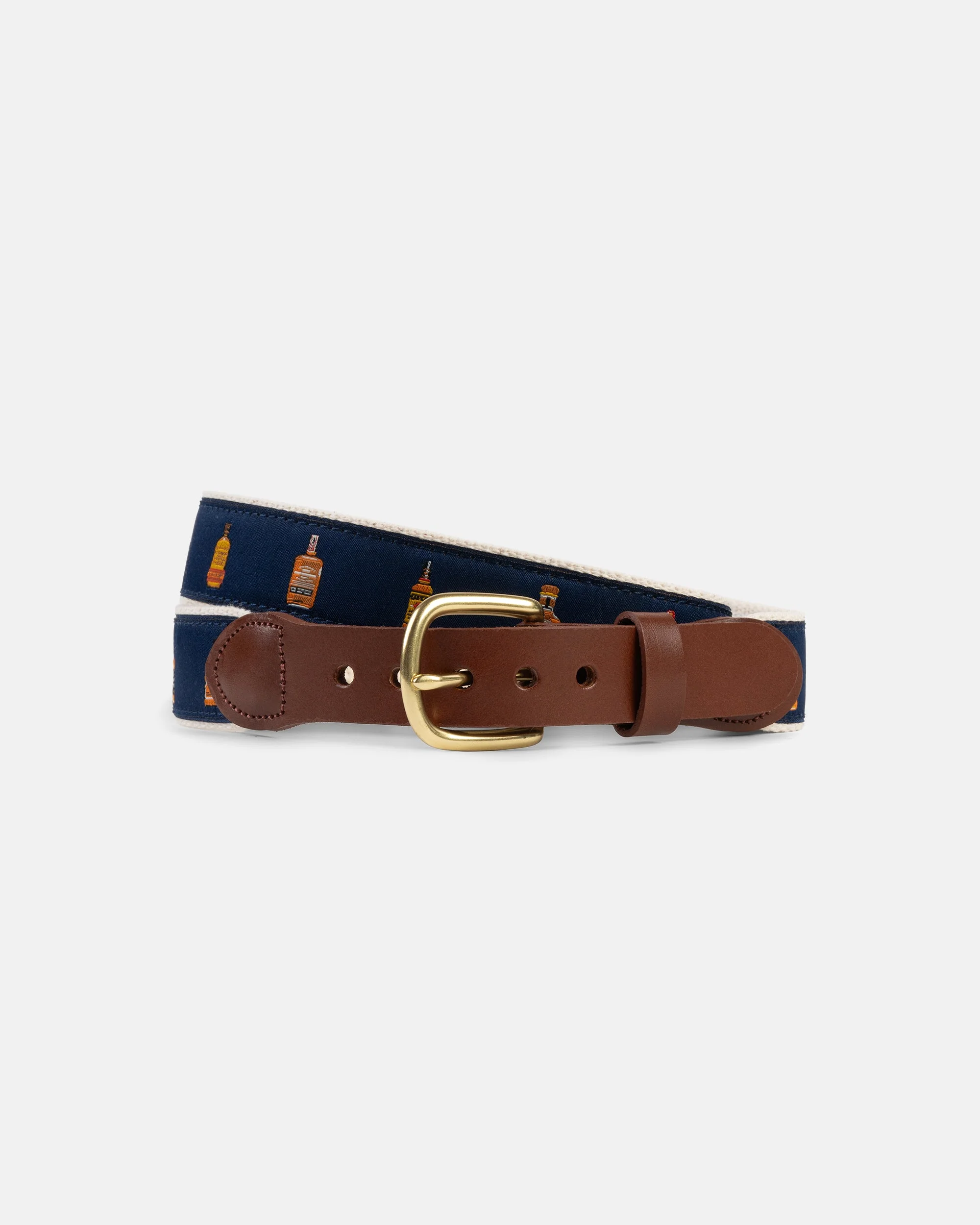 MADE-IN-USA WHISKEY MOTIF BELT - 1