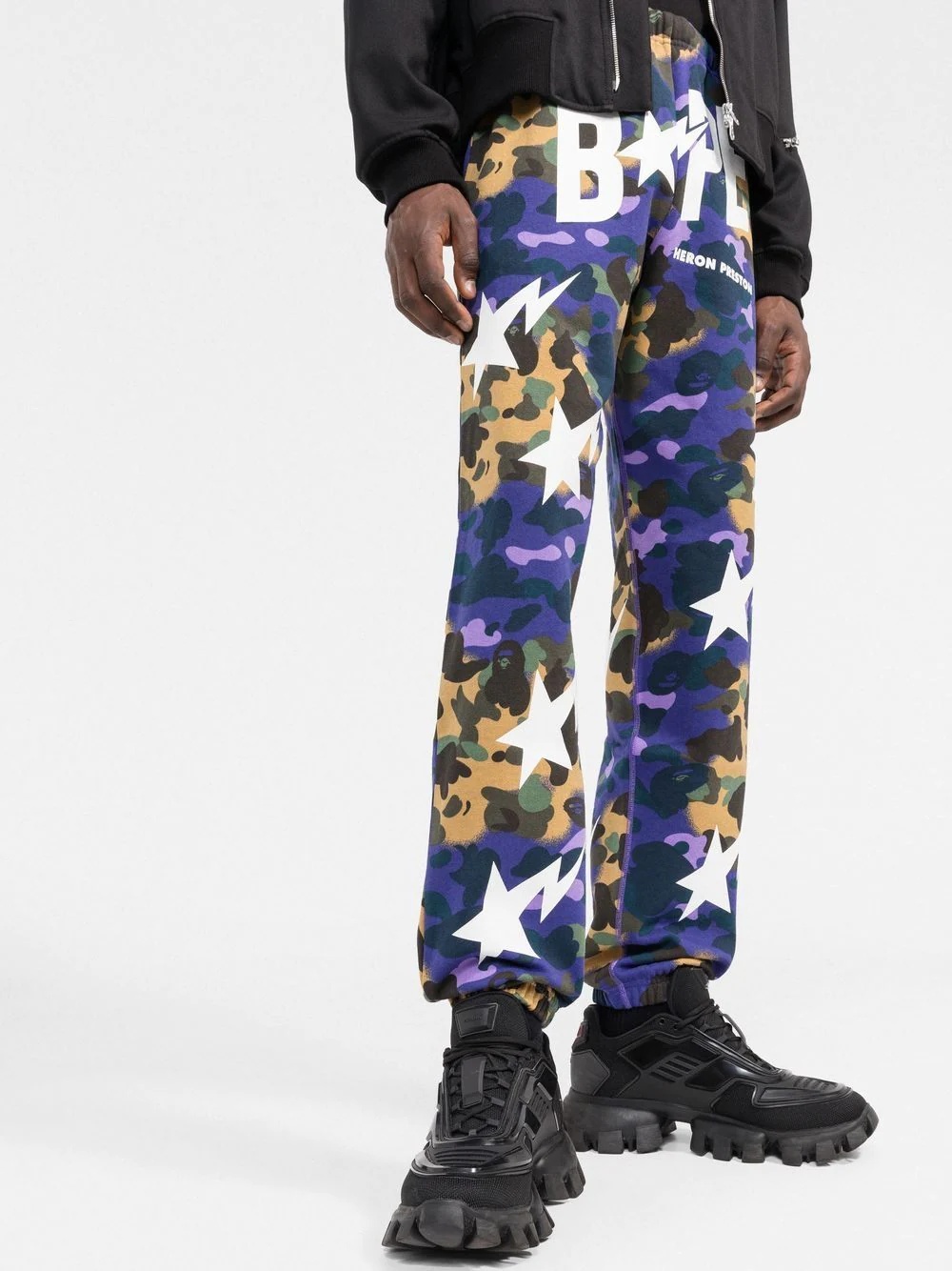 x BAPE camouflage track pants - 3