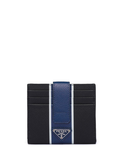 Prada logo-embellished cardholder outlook