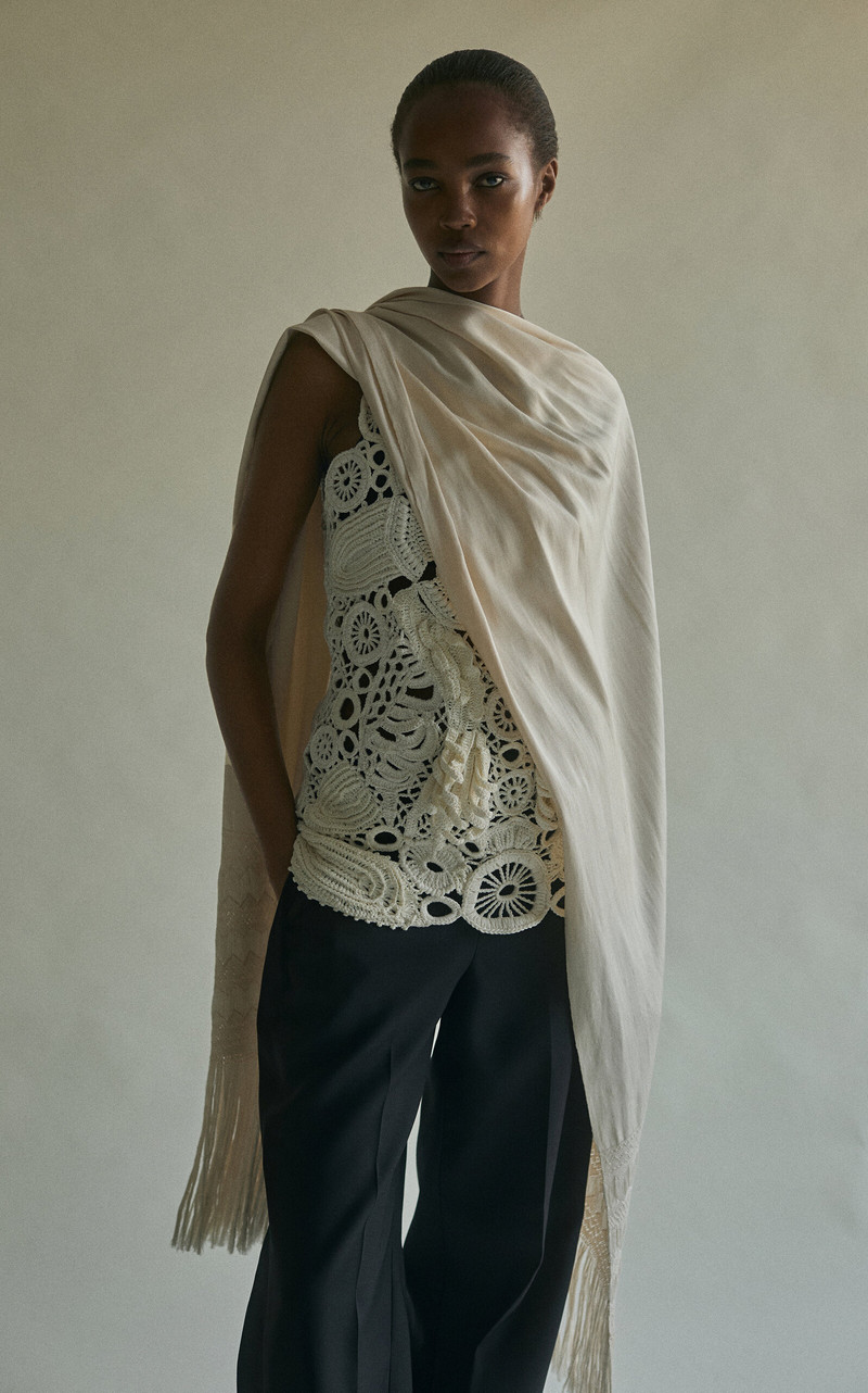 Roselia Silk Top ivory 3