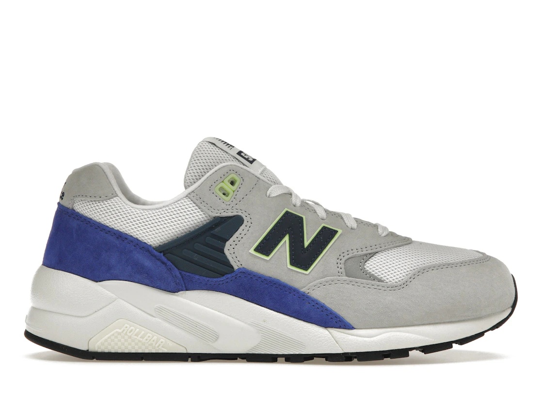 New Balance 580 Raincloud Marine Blue Lime Green - 1