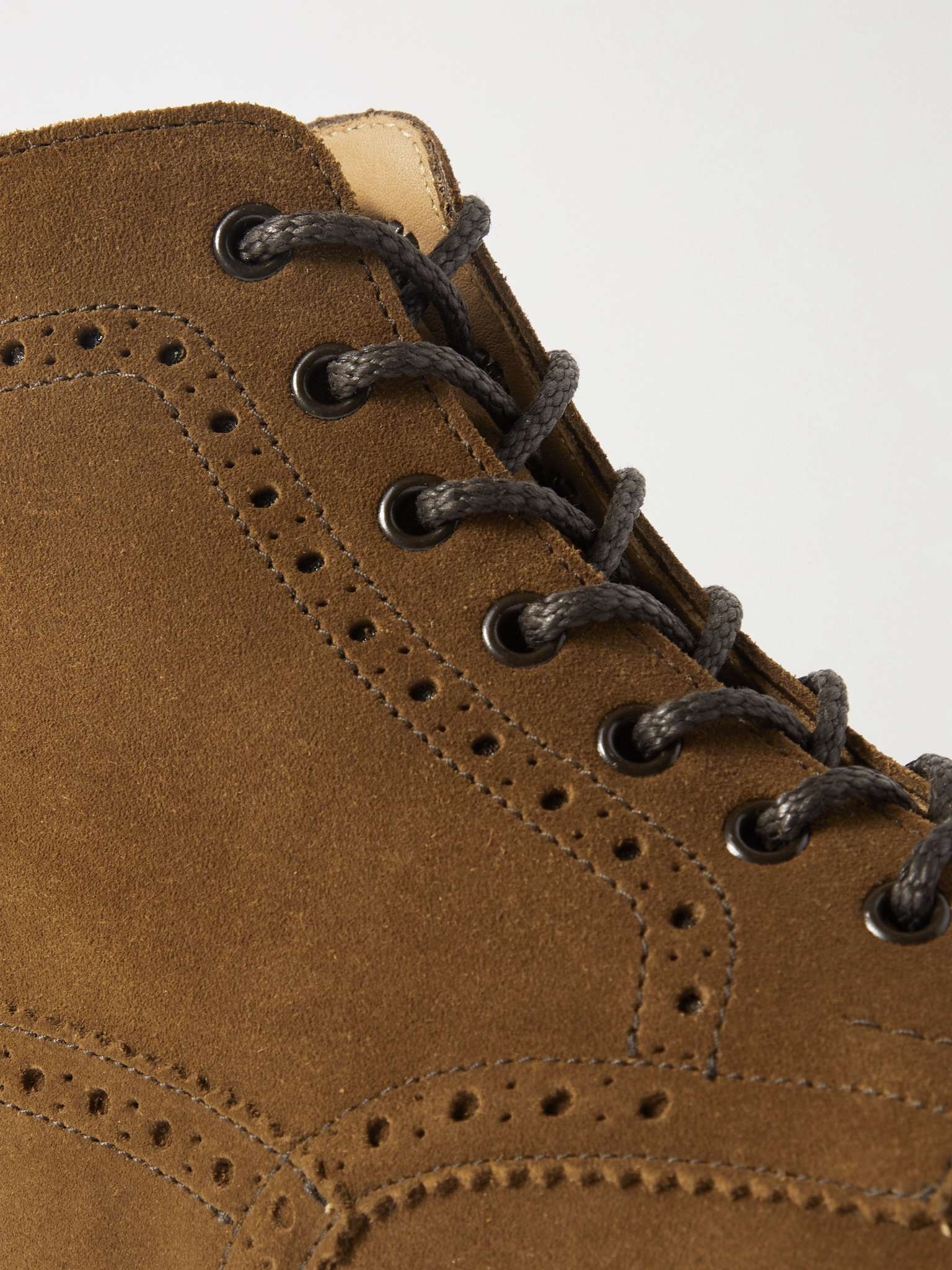 Stow Suede Brogue Boots - 6