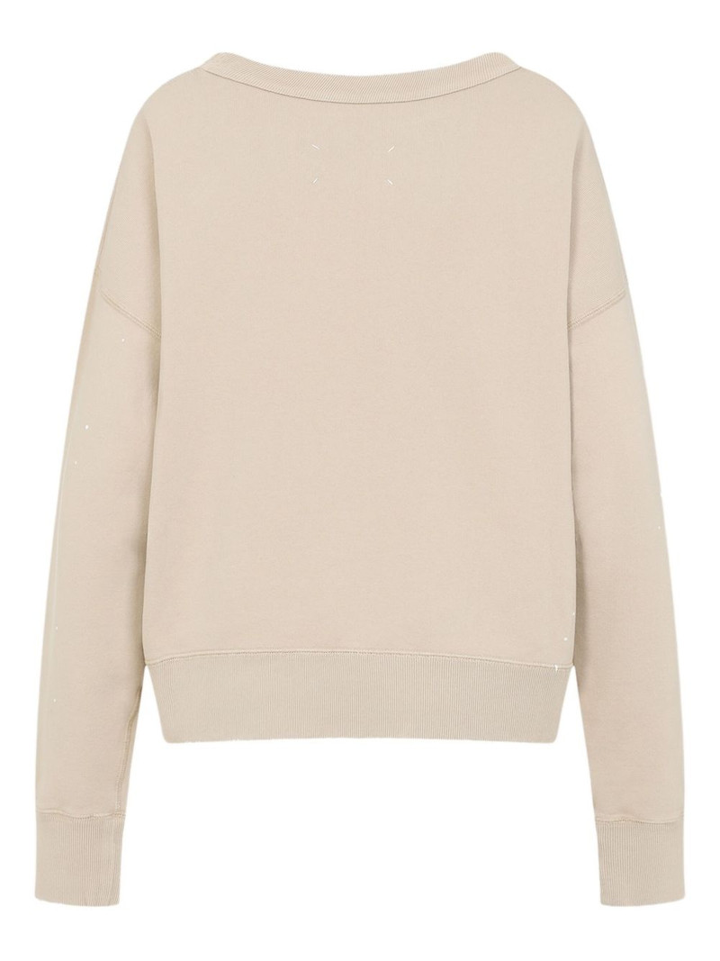 Maison Margiela logo-print sweatshirt outlook