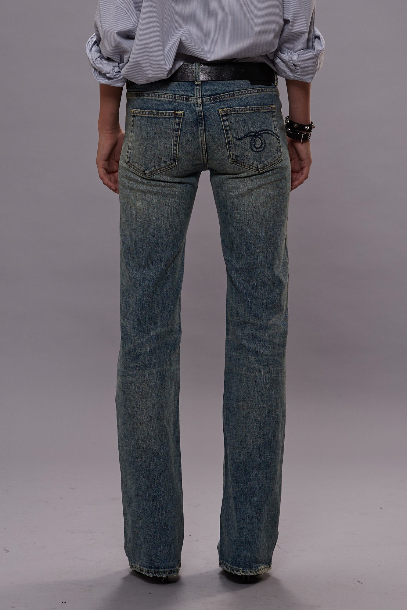 BOY FLARE JEAN - MERTON BLUE STRETCH -R13 - 5