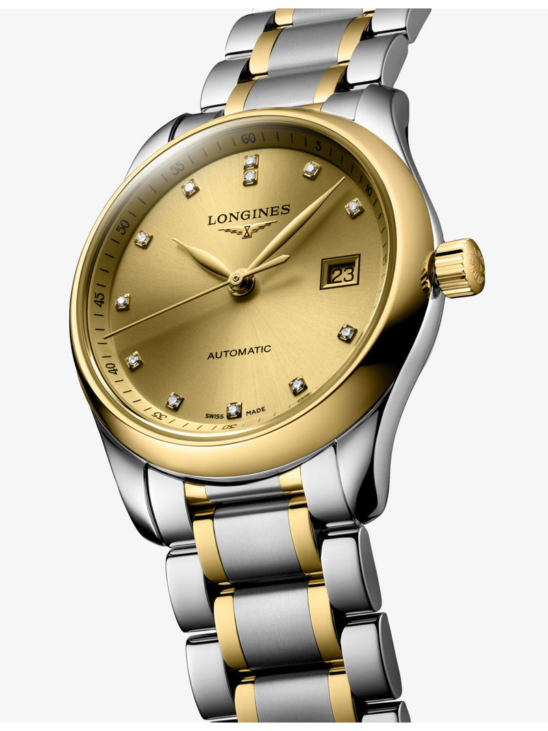 Longines L2.257.5.37.7 Master Collection 18ct Yellow-Gold, 0.034ct Diamond And Stainless-Steel Automatic Watc outlook