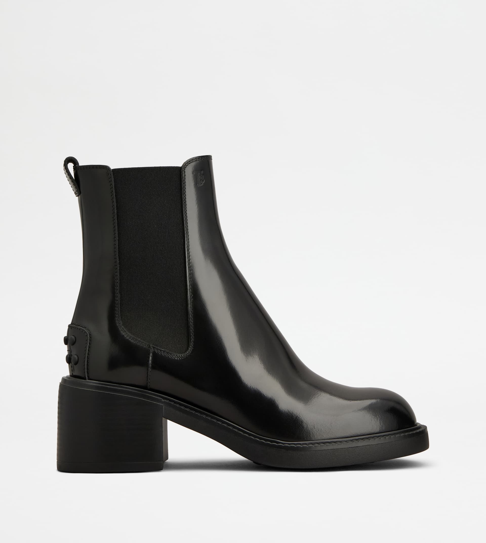 ANKLE BOOTS IN LEATHER - BLACK - 1