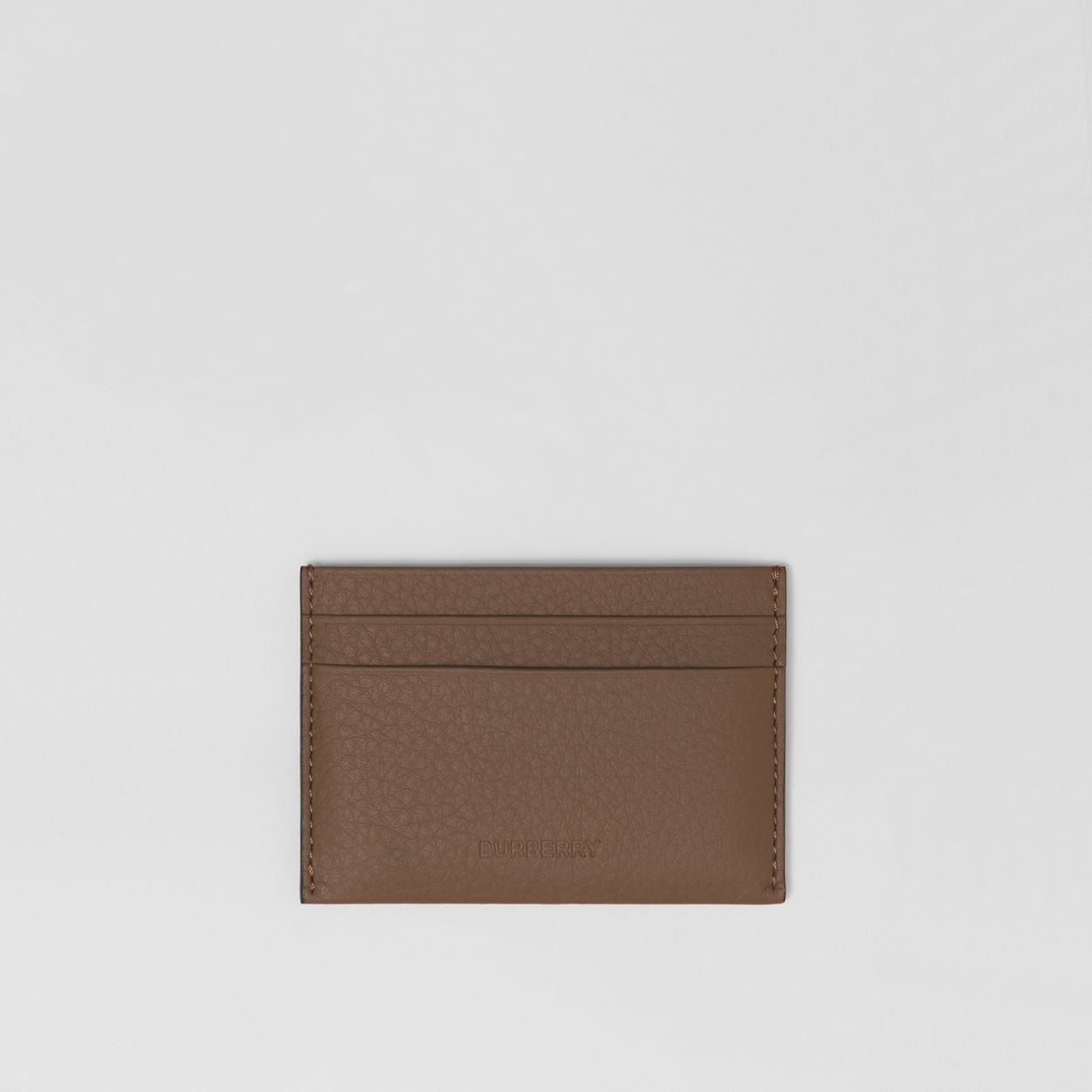 Grainy Leather Card Case - 1