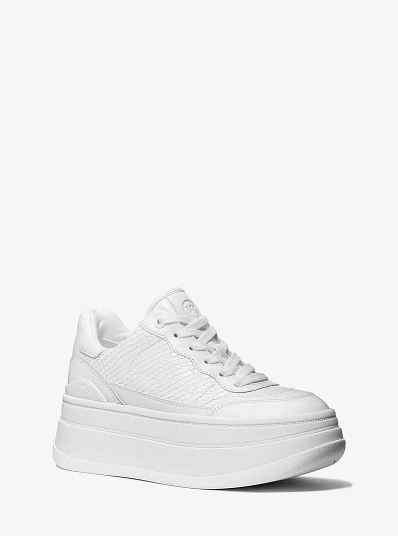 Hayes Snake Embossed Platform Sneaker - 1