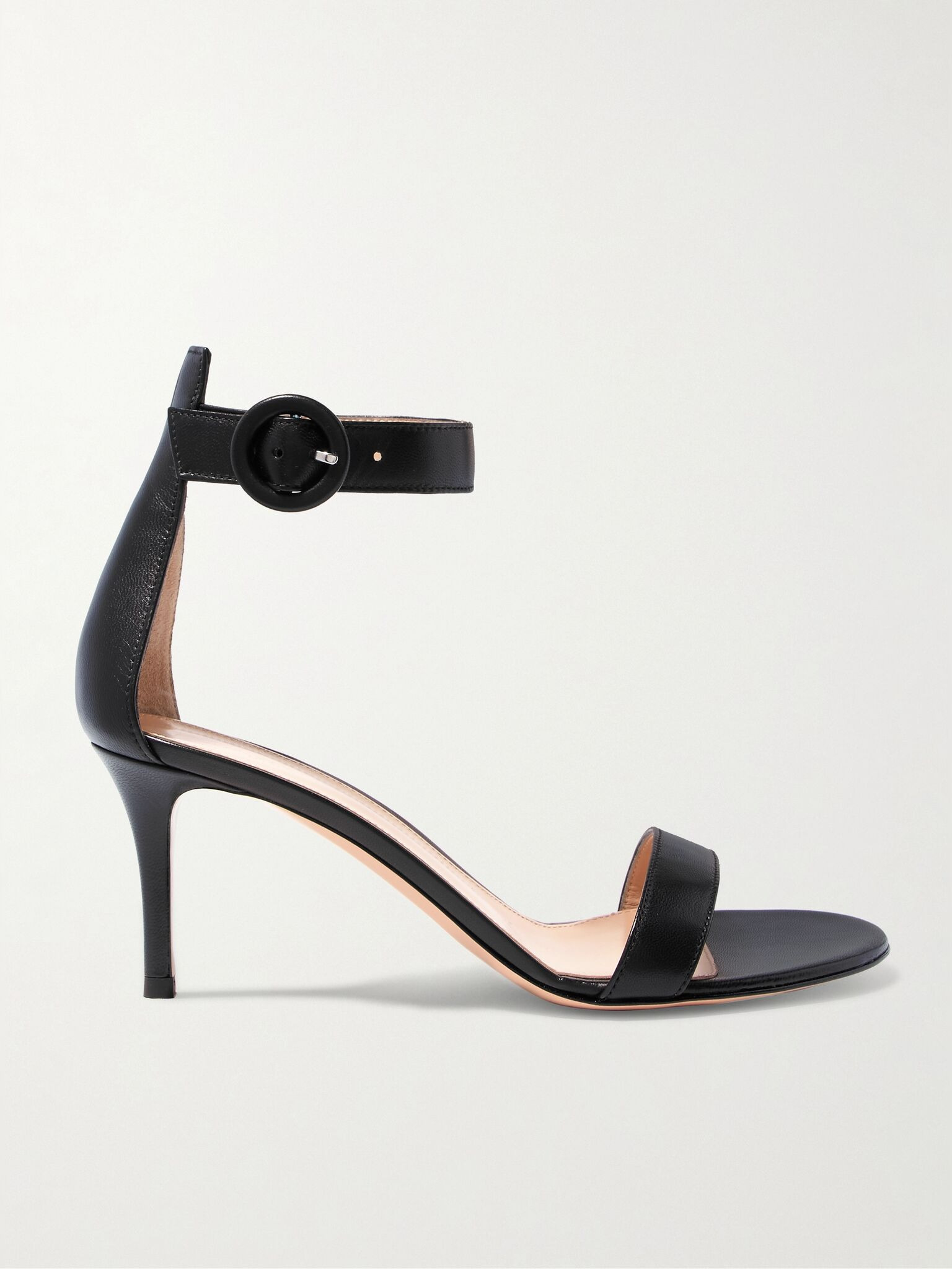 Portofino 70 leather sandals Black - 1